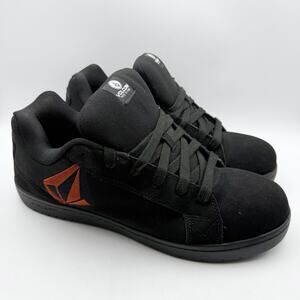 Volcom Mens 30471 Composite Toe Skate Work Shoes US 14 M Black EUC